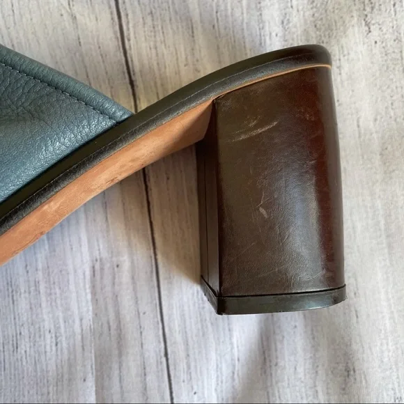 Enzo Angiolini blue and brown mules - Picture 8 of 11